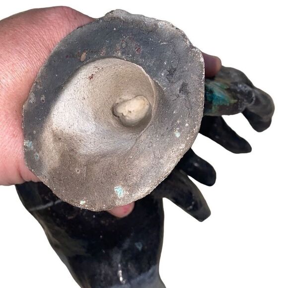 Life-Sized Hands Ceramic Sculpture Set- Morbid Surrealism- Gothic Vamp Decor- Bl - Picture 11 of 11